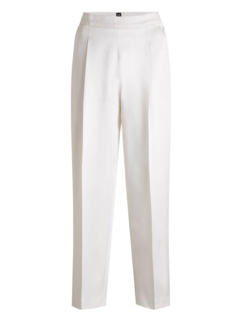 BOSS pleated-front tailored trousers