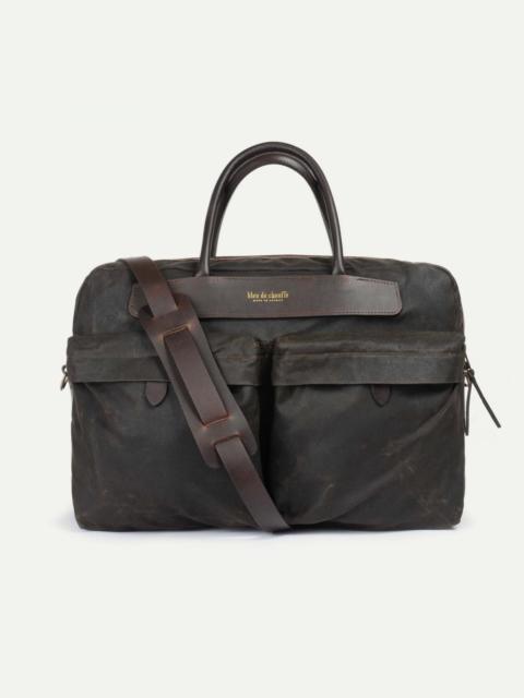 Bleu de Chauffe HÉLIOS BUSINESS BAG - KHAKI WAXED