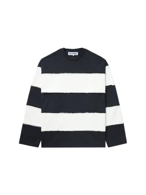 SUNNEI striped cotton sweatshirt
