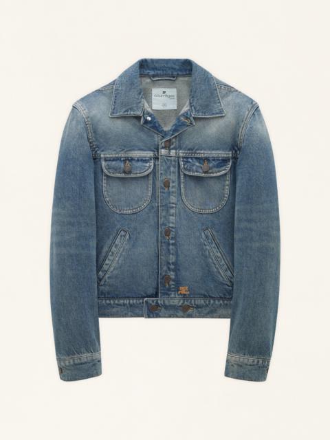 courrèges BLOUSON DENIM VINTAGE
