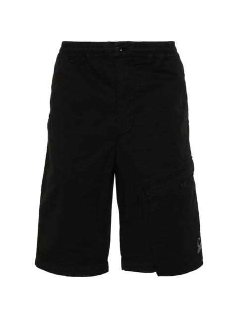 logo-embroidered cargo shorts