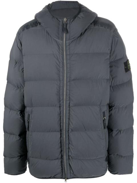 Stone Island feather down hooded coat