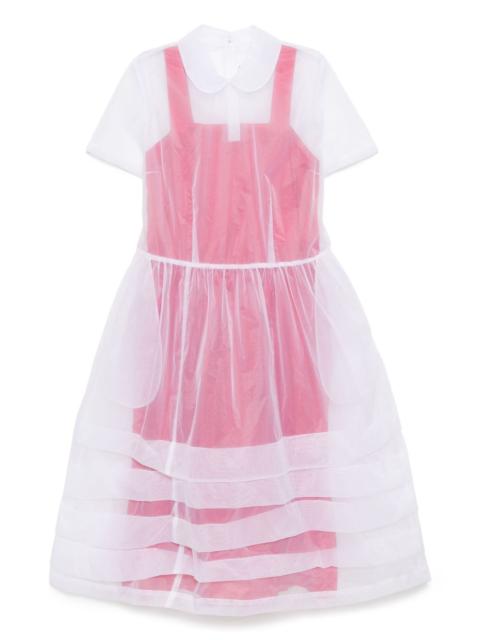 Comme des Garçons GIRL pleat-tuck overlay dress