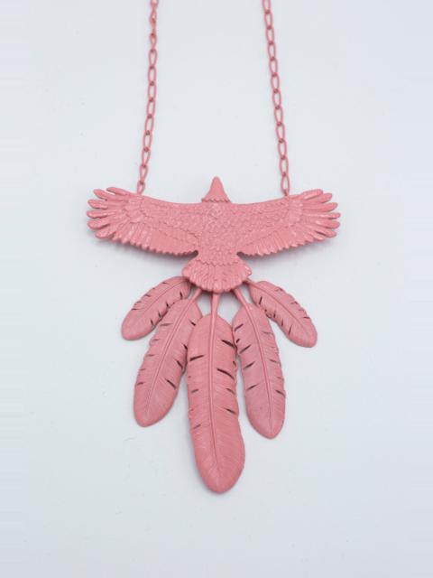 Laquered EAGLE Necklace - Pink