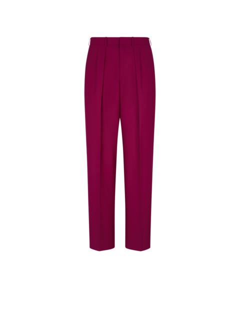 TOM FORD HIGH TWIST TWILL DOUBLE PLEAT PANT