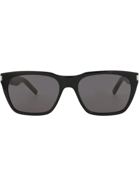 SAINT LAURENT Saint Laurent Square-Frame Recycled Acetate Sunglasses Black/Black/Black (SL598-30014320-001)