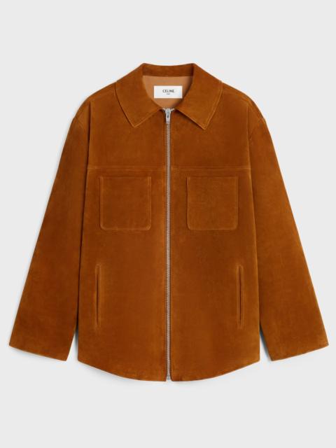 CELINE overshirt IN SUEDE