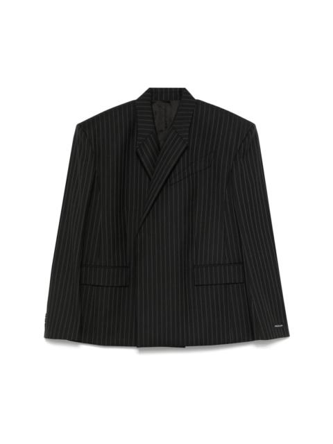 pinstripe tailoring blazer
