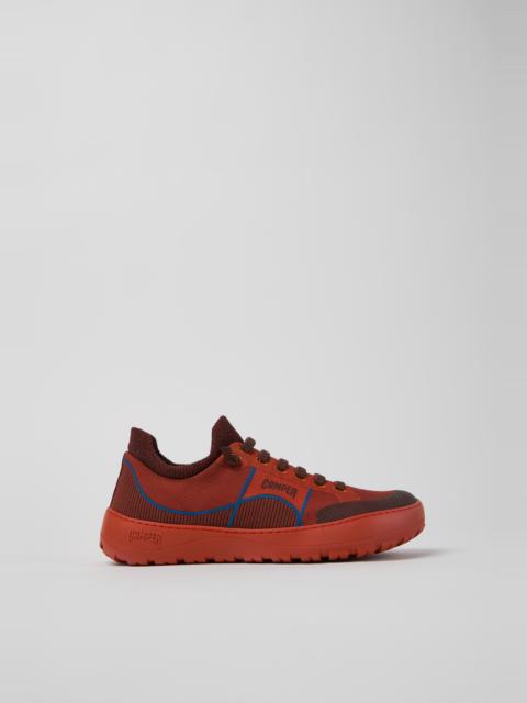 CAMPER Peu Serra 360º Durable Burgundy Engineered Material Sneakers for Women