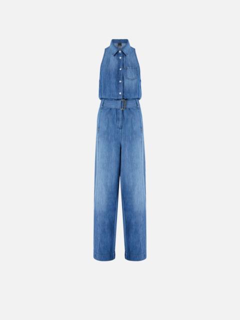PINKO DENIM JUMPSUIT WITH BELT
