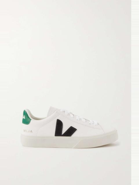VEJA Campo rubber-trimmed leather sneakers