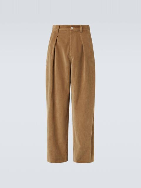 JW Anderson Cotton corduroy wide-leg pants