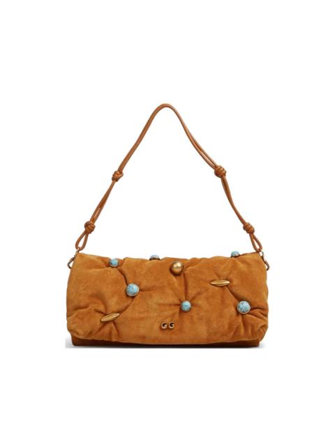 Cult Gaia Amalia suede clutch bag