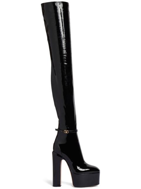Valentino 155mm Tan-go over-the-knee boots