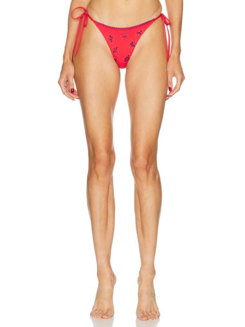 STAUD Sisley Side Tie Bikini Bottom