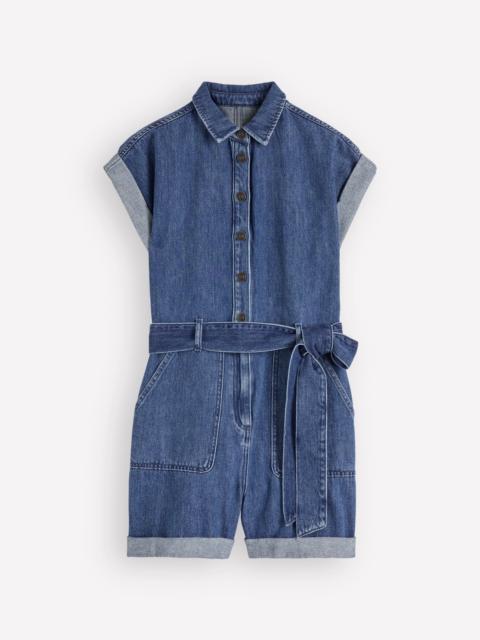 BODEN Kay Denim Playsuit-Denim