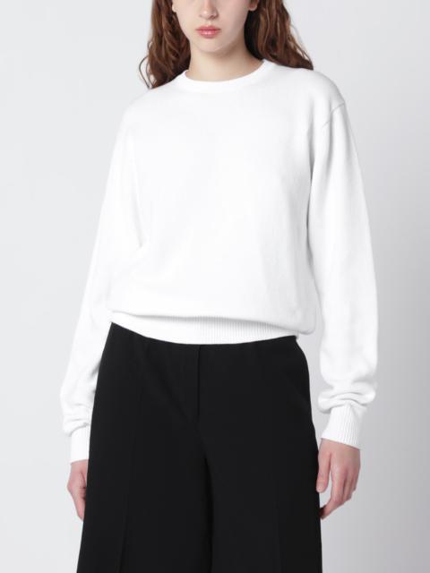 TOTEME White cotton crew neck jumper