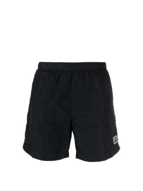 logo-patch elasticated-waist shorts