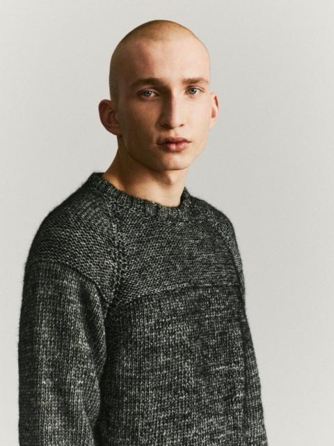 CASEY/CASEY MIX STITCH JUMPER - ALPACOT - BLACK