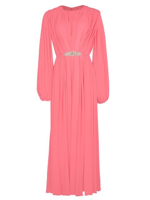 REEM ACRA Bubble Sleeve Gown - Stawberry