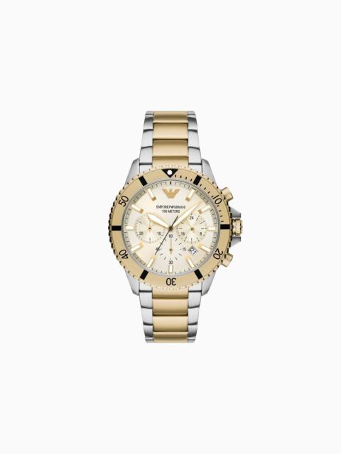 EMPORIO ARMANI Chronograph Two-Tone Stainless Steel Watch