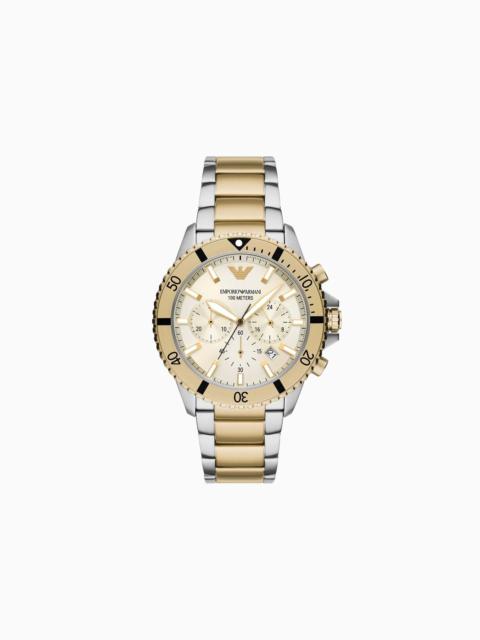 EMPORIO ARMANI Chronograph Two-Tone Stainless Steel Watch