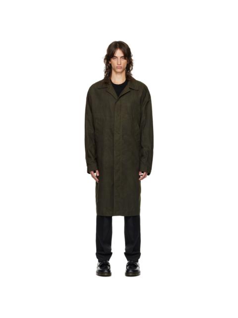 Comme des Garçons Homme Khaki Spread Collar Jacket