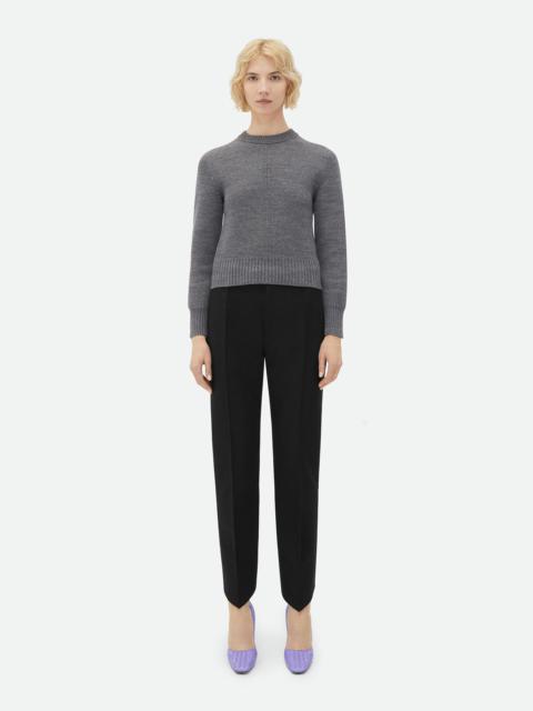 Bottega Veneta Curved Shape Cotton Trousers