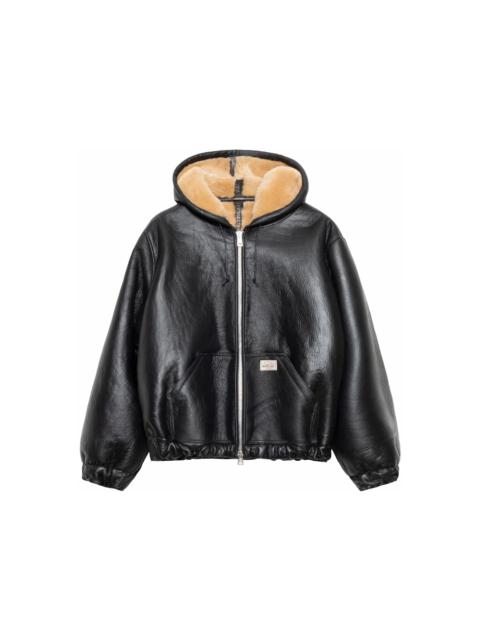 Stüssy Stussy x Our Legacy Shearling Reversible Zip Hood Cappuccino