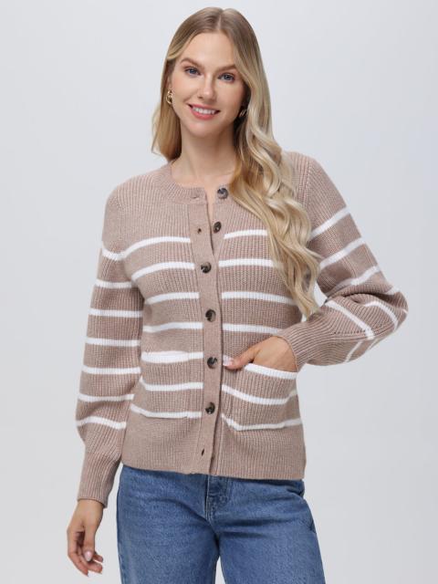 525 america Josie: Crewneck Stripe Cardigan