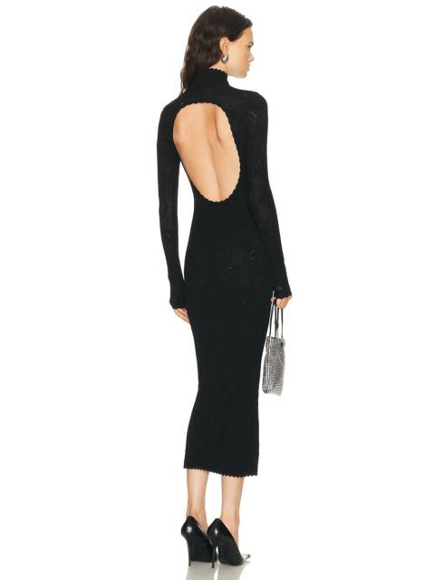 Givenchy Fitted Open Back Lace Dress