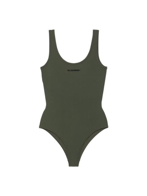 Jil Sander logo-print swimsuit