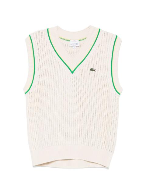 LACOSTE logo-patch vest