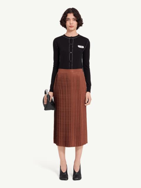 MM6 Maison Margiela Jacquard midi skirt