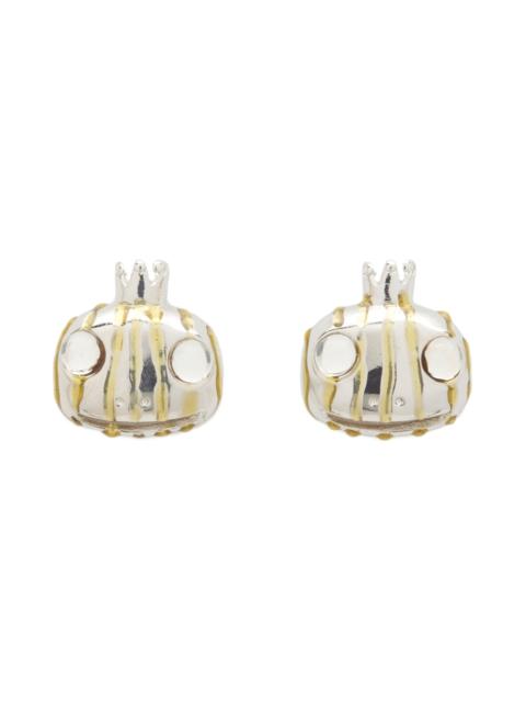 Collina Strada GOLD STRIPE FROG PRINCE STUDS