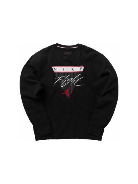 Jordan Jordan Flight Crewneck Graphic Hoodie Black