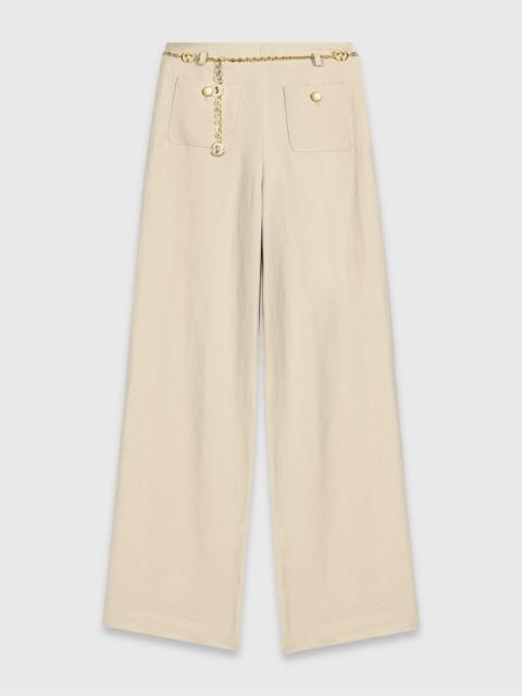 maje Linen blend suit trousers