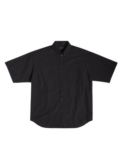 BALENCIAGA Men's Crypto Short Sleeve Shirt Large Fit - Black