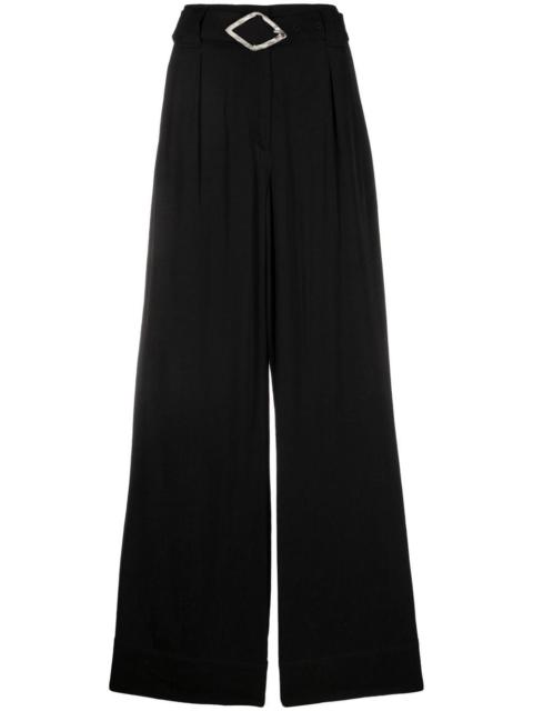 GANNI belted palazzo trousers