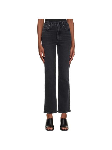 Black Vintage Bootcut Jeans