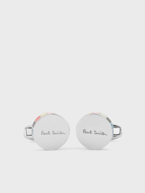 Paul Smith Stripe Edge Logo Cufflinks