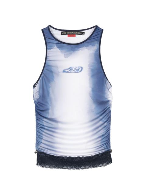 Andersson Bell logo-print sleeveless top