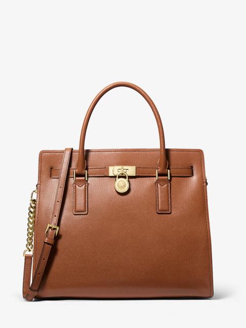 MICHAEL KORS Hamilton Moderne Large Leather Satchel