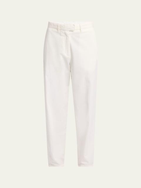 The Row Neriah Cotton-Cashmere Straight-Leg Pants
