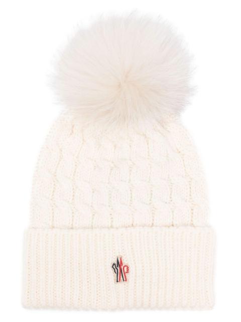 Moncler Grenoble logo-patch wool-blend beanie