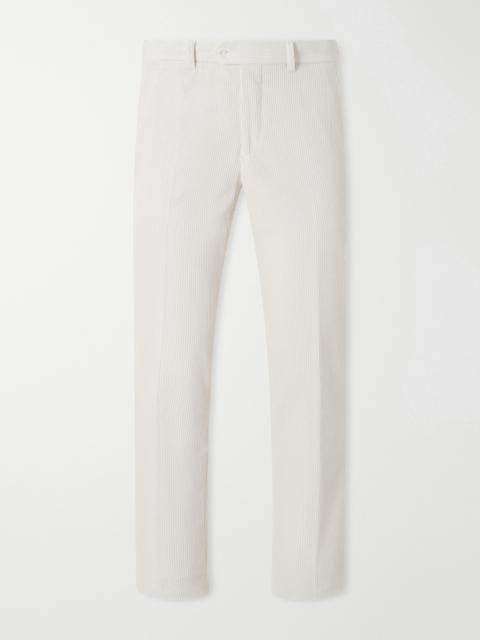 RUBINACCI Modaluca Tapered Cotton-Corduroy Trousers