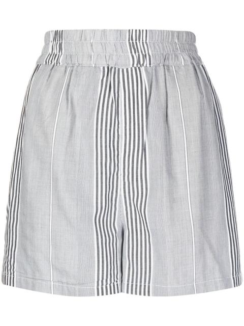 RTA striped fitted shorts