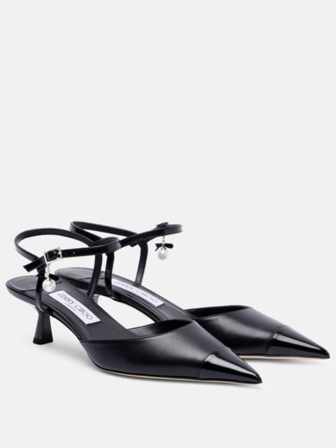 JIMMY CHOO Aren 45 leather pumps