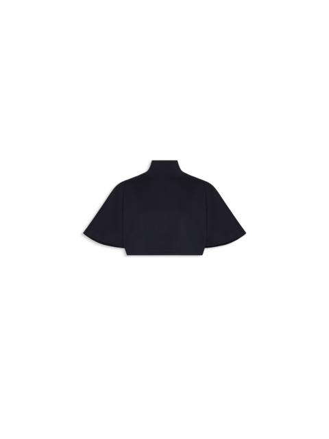 Alaïa CROPPED COTTON JERSEY T-SHIRT