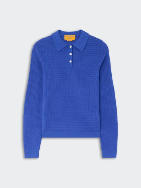 GUEST IN RESIDENCE L/S Shrunken Waffle Polo